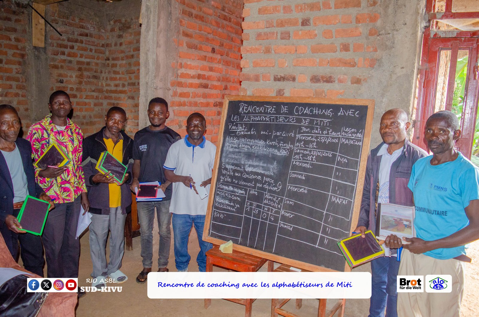 Photo de l'activité : RENCONTRE DE COACHING AVEC LES ALPHABETISEURS DE MITI