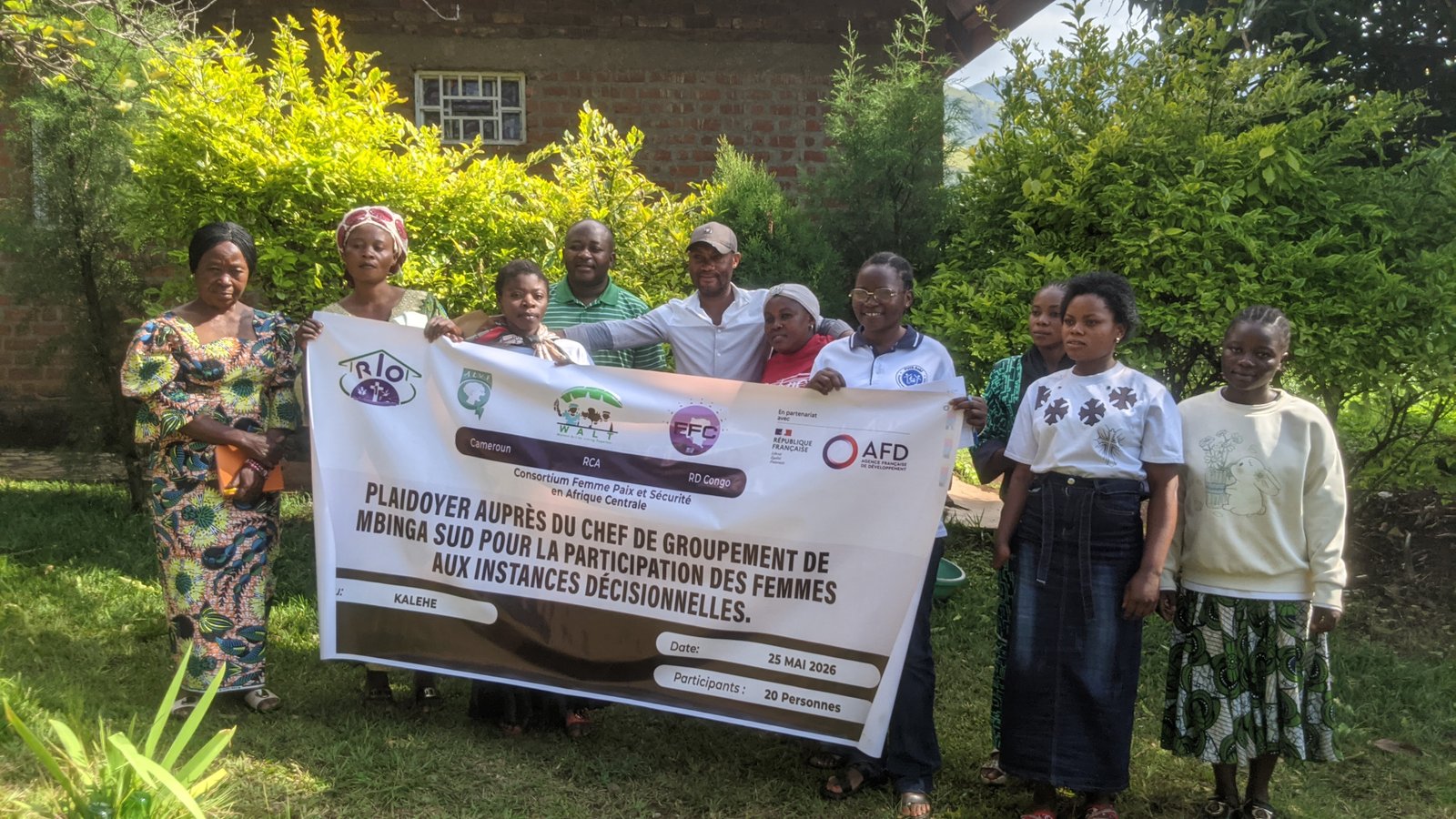 Photo de l'activité : Plaidoyer auprès du chef de groupement de Mbinga pour la participation des femmes aux instances décisionnelles
