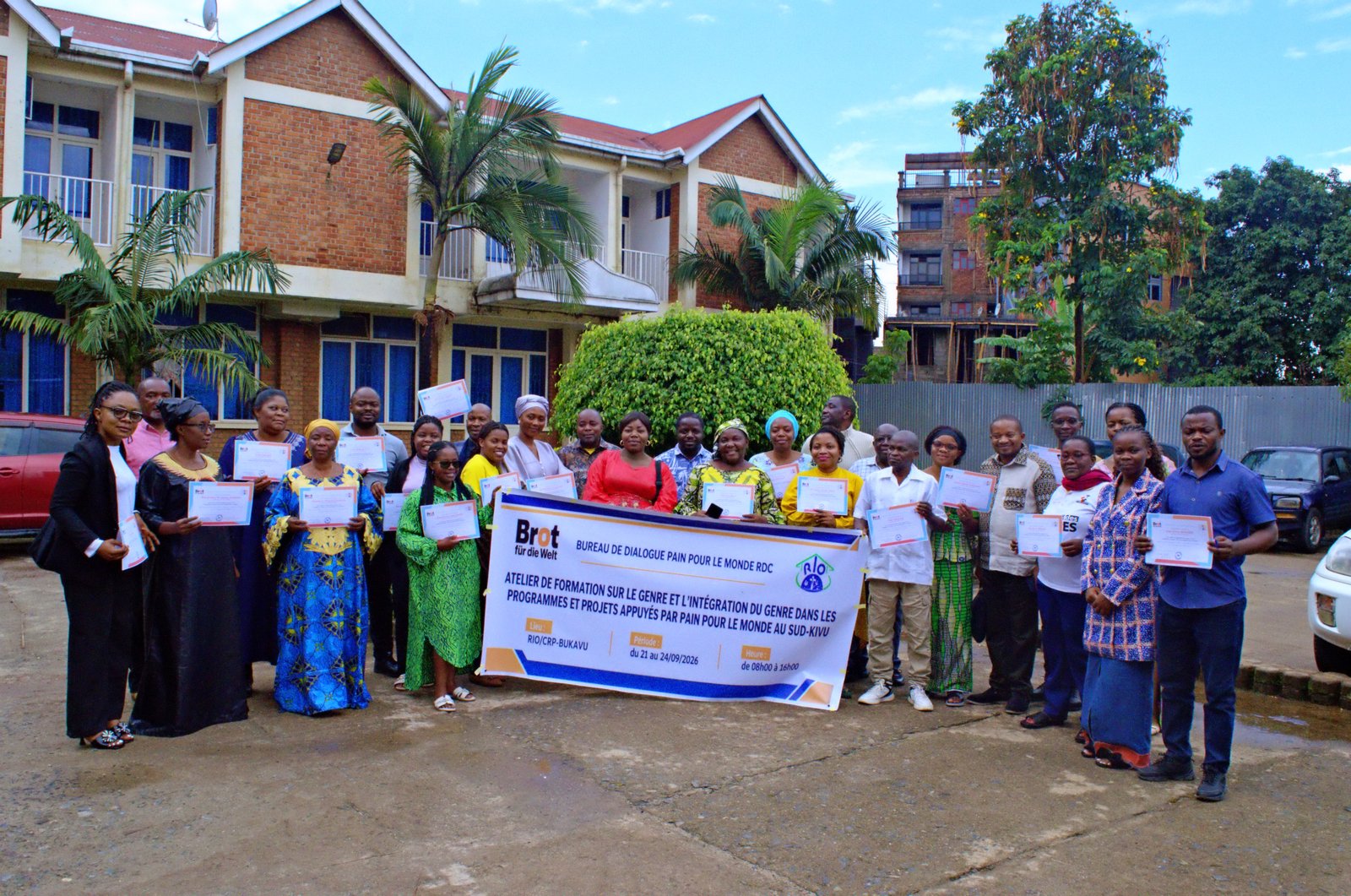 Intégration du genre dans les projets au Sud-Kivu : Le RIO/CRP au cœur de l'atelier du Bureau de Dialogue de Pain pour le Monde